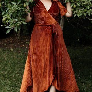 Baltic Born ribbed velvet dress